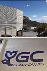 The steep approach to Gomà-Camps’s La Riba plant in Tarragona