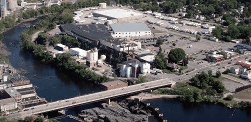 The SCA South Glens Falls plant from above, 2015. Photo by American Images Custom Aerial Photography® Marshfield, WI (www.americanimages.com)