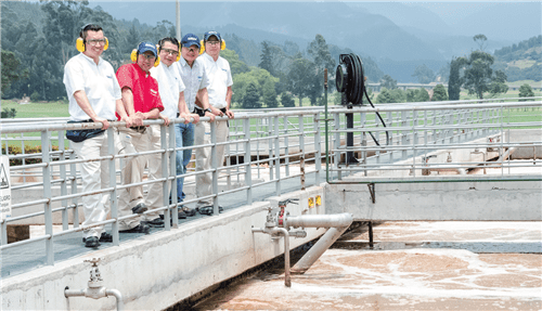 Above: Staff at the Cajicá-based tissue plant, which manufactures four pack rolls as well as kitchen towels in premium and 3ply.