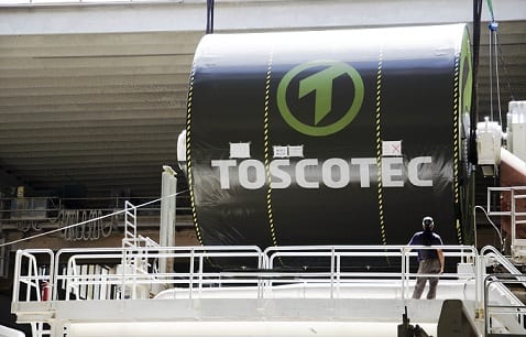 The 5,600mm wide machine is said to be Europe’s largest Steel Yankee Dryer for tissue production