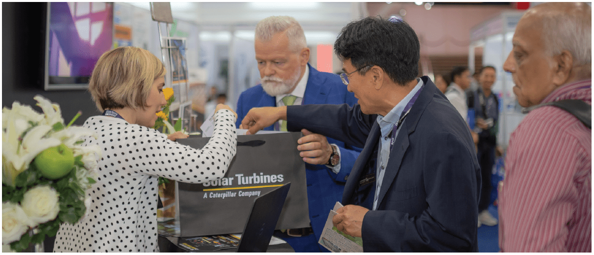 Above: The trade show was attended by visitors and delegates from an impressive 92 countries