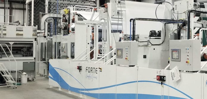 Modernising process: the Green Bay-based company has two sites with 75,000sq ft of manufacturing and 40,000sq ft of warehouse, converting around 20,000-30,000tpy. Modernising process: the Green Bay-based company has two sites with 75,000sq ft of manufacturing and 40,000sq ft of warehouse, converting around 20,000-30,000tpy.